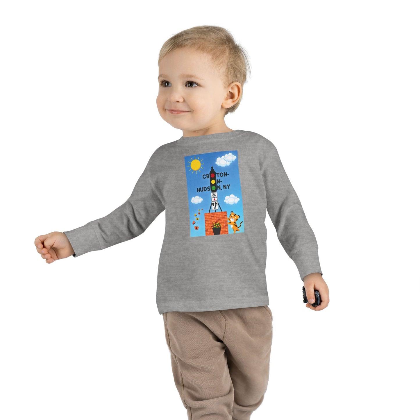 Dummy Light Tiger Croton Toddler Long Sleeve Tee