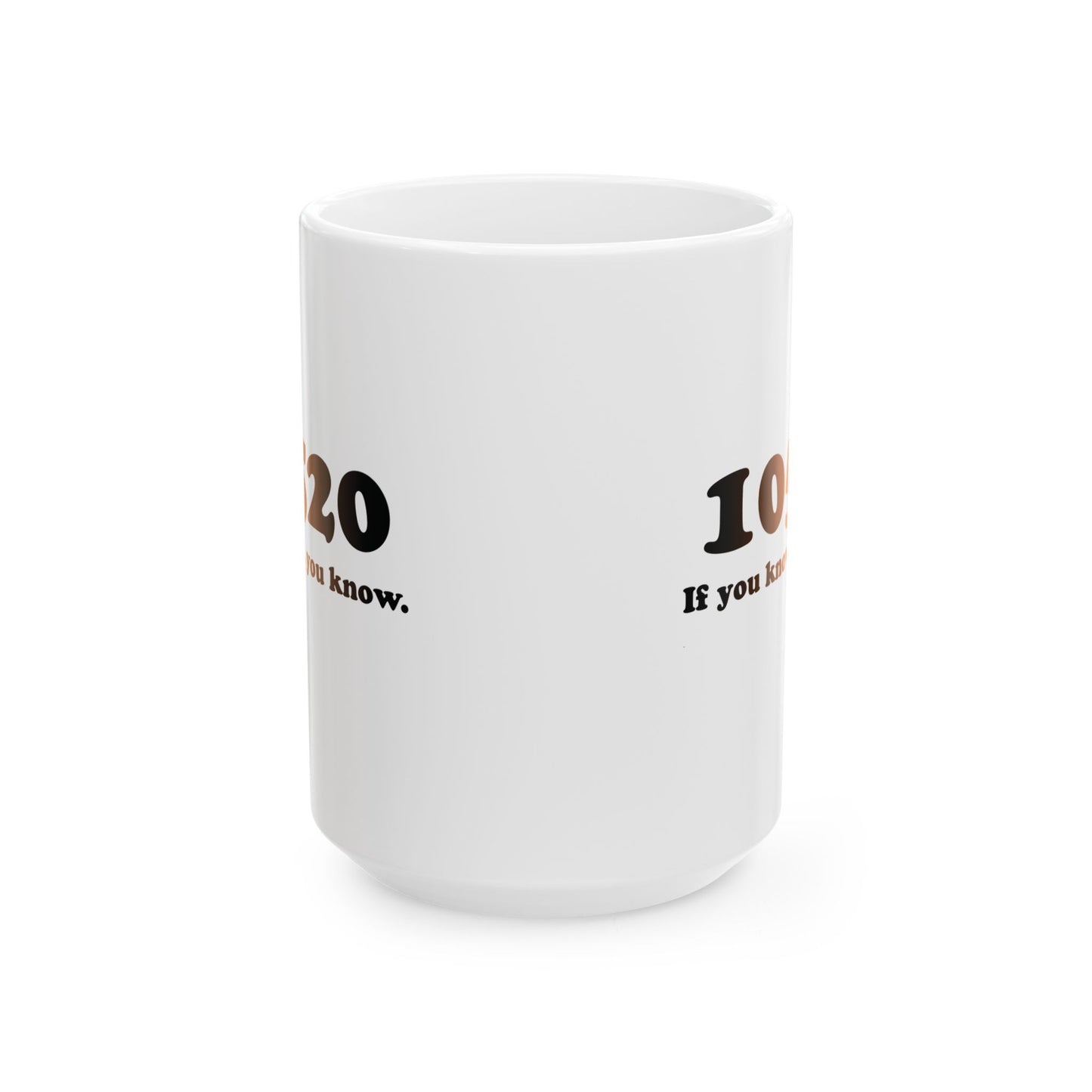 10520 orange and black logo mug