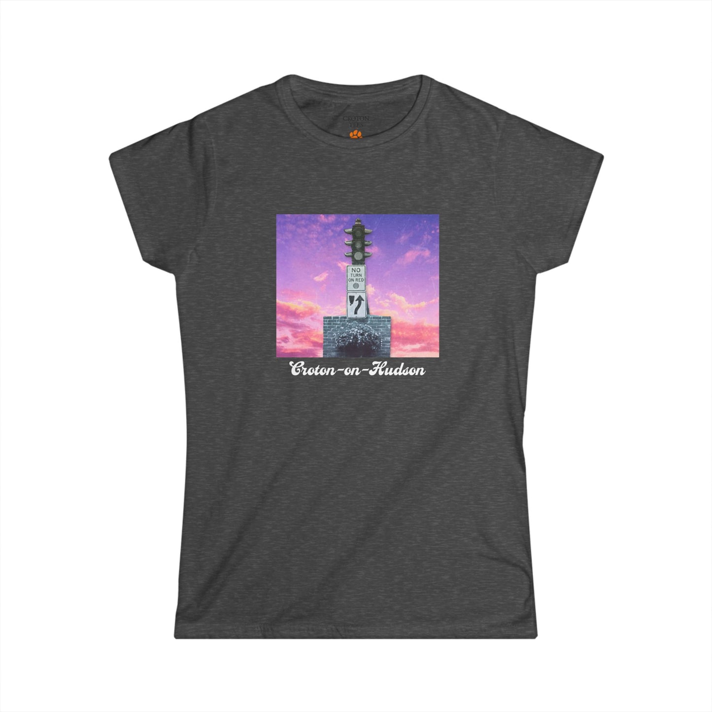 Women's Semi-Fitted Dummy Light Sunset tee