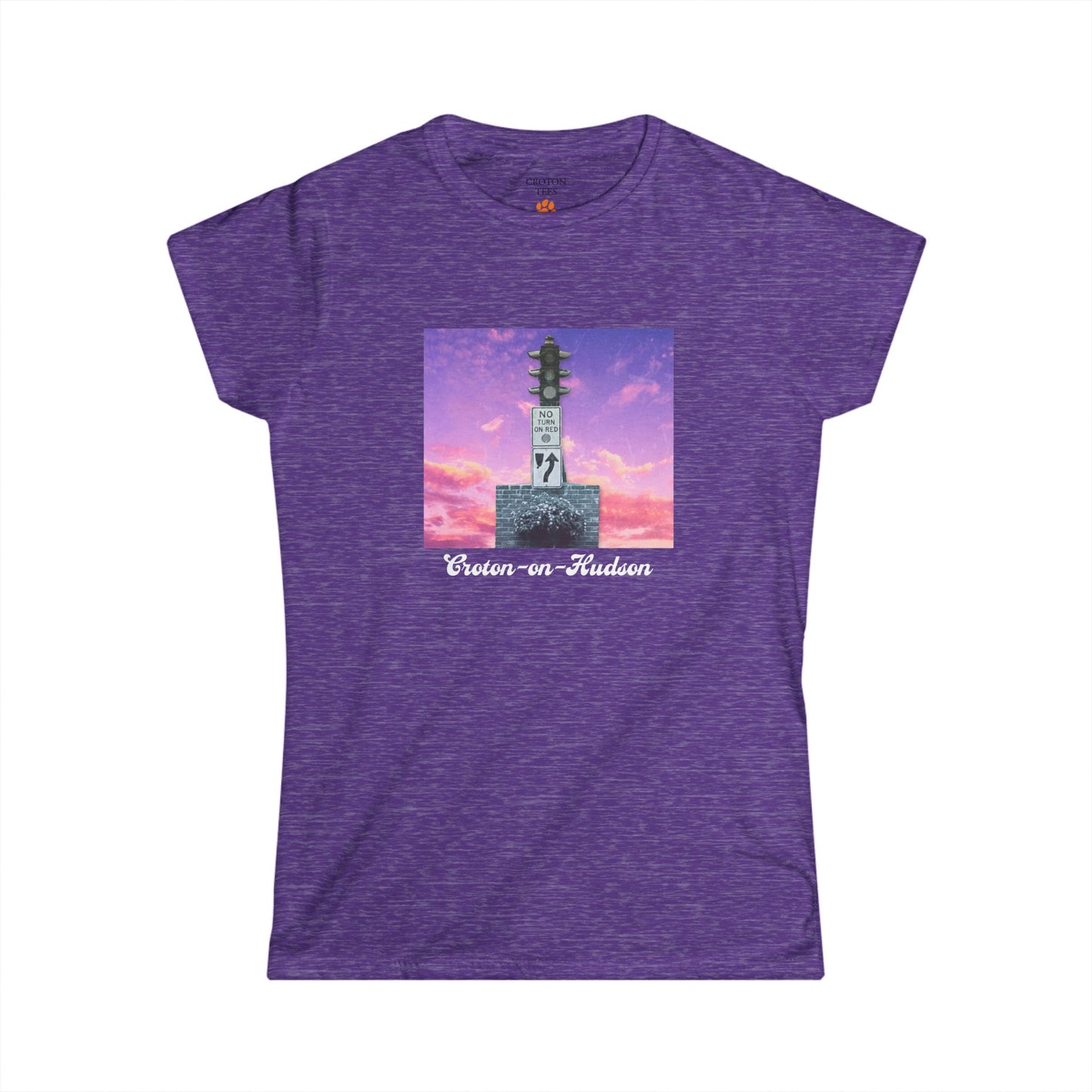 Women's Semi-Fitted Dummy Light Sunset tee