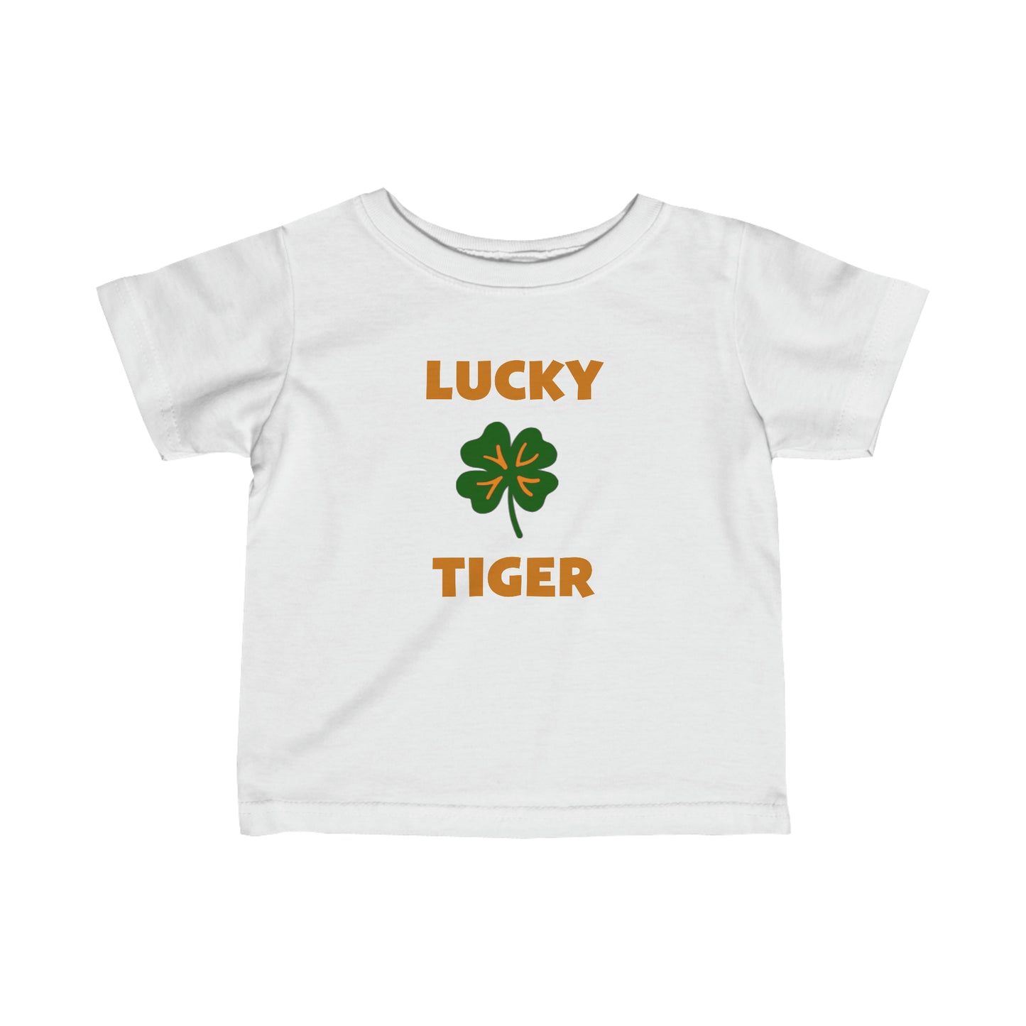 Lucky Tiger Croton Infant Tee Green St. Patty's Day Shamrock