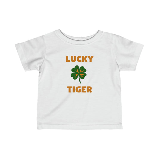 Lucky Tiger Croton Infant Tee Green St. Patty's Day Shamrock