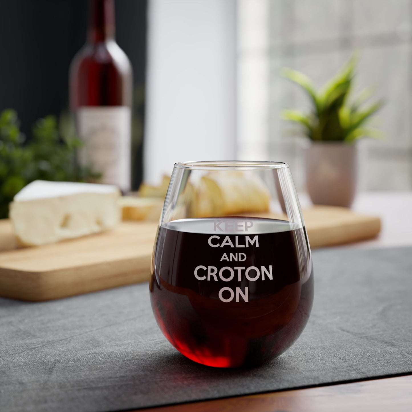 Keep Calm Croton and Croton ON Glass (white)