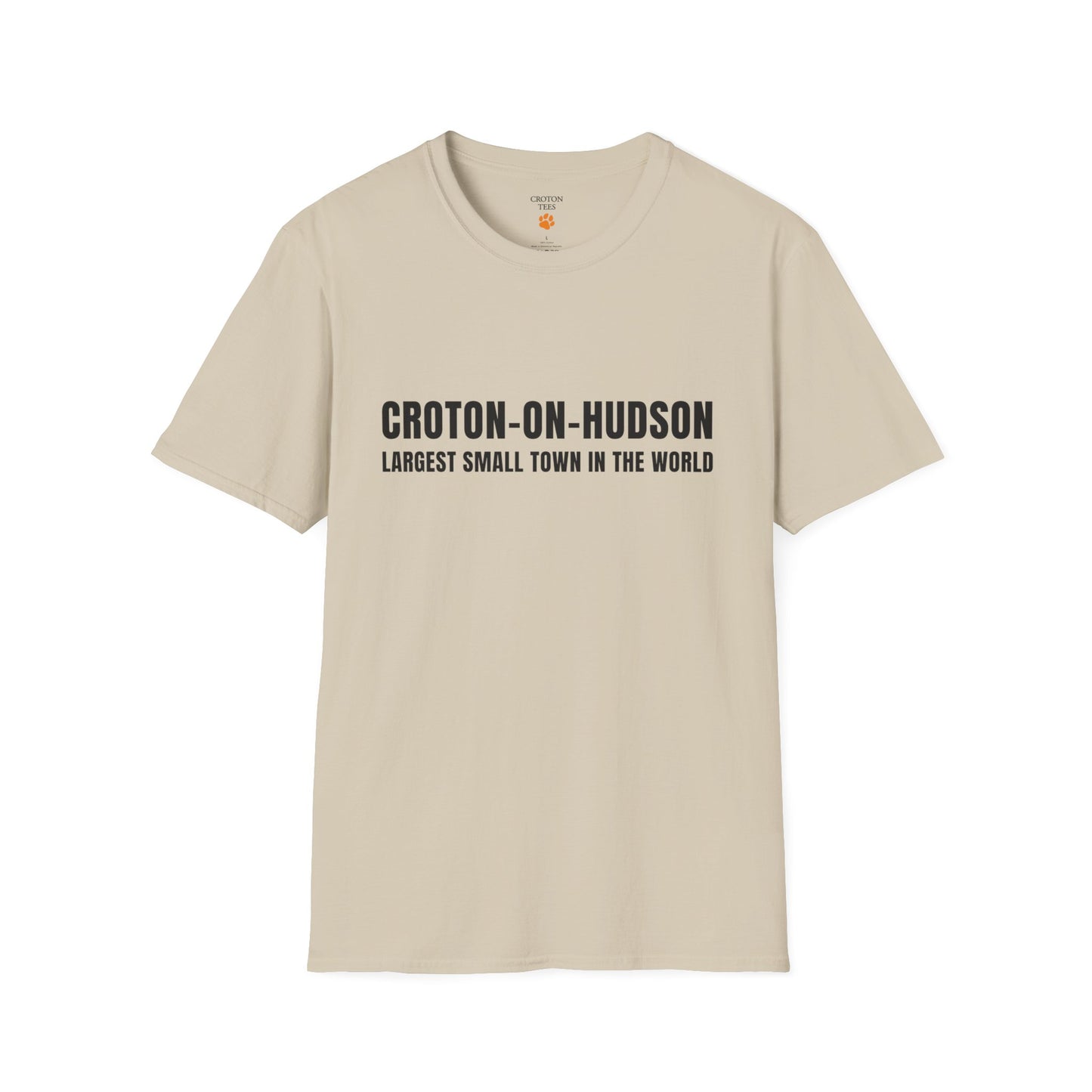 Men's Croton Largest Small Town in the World tee (light colors)