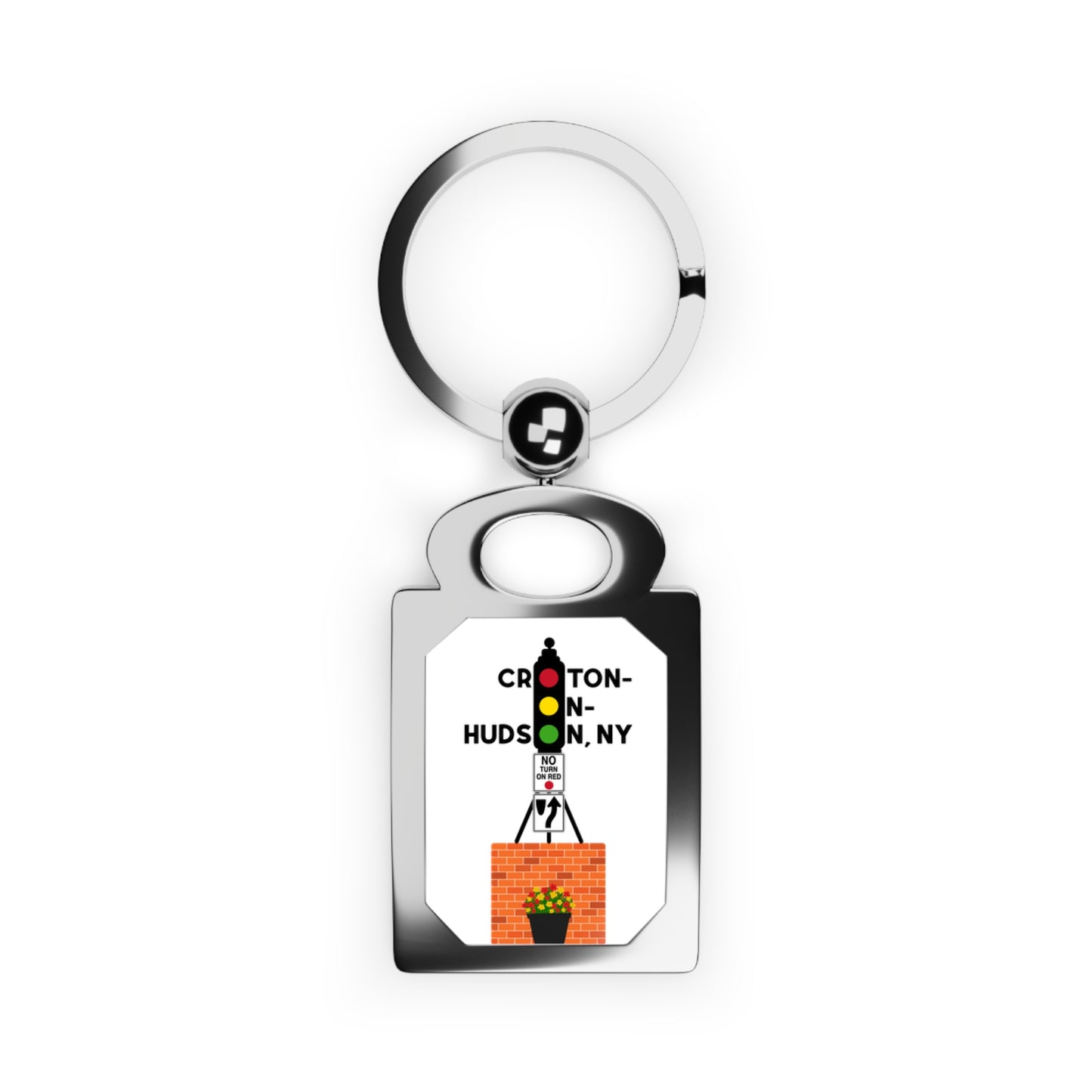 Croton Dummy Light Key Chain w/Croton-on-Hudson in the traffic signal