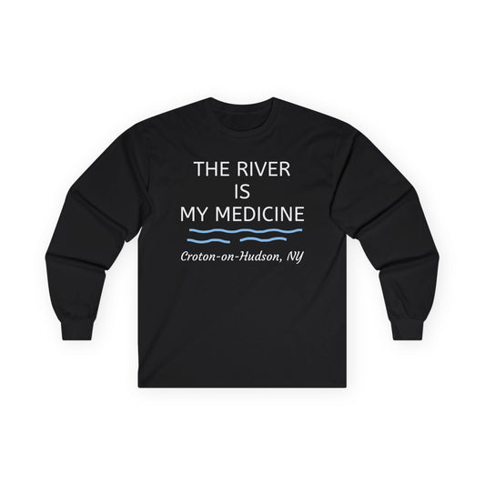 The River is my Medicine Croton Unisex Cotton Long Sleeve Tee