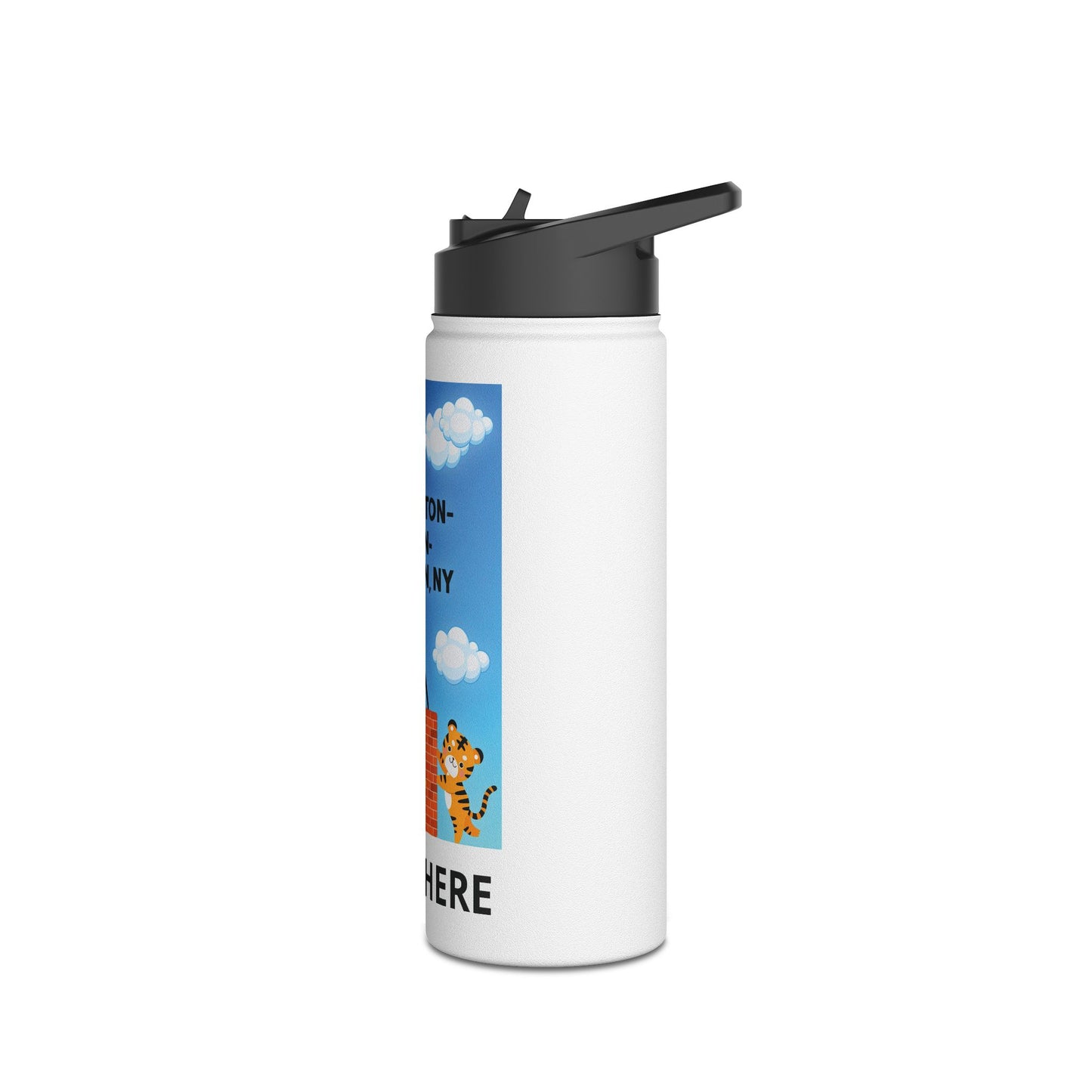 Croton Dummy Light / Tiger personalized Stainless Steel Water Bottle - 2 sizes