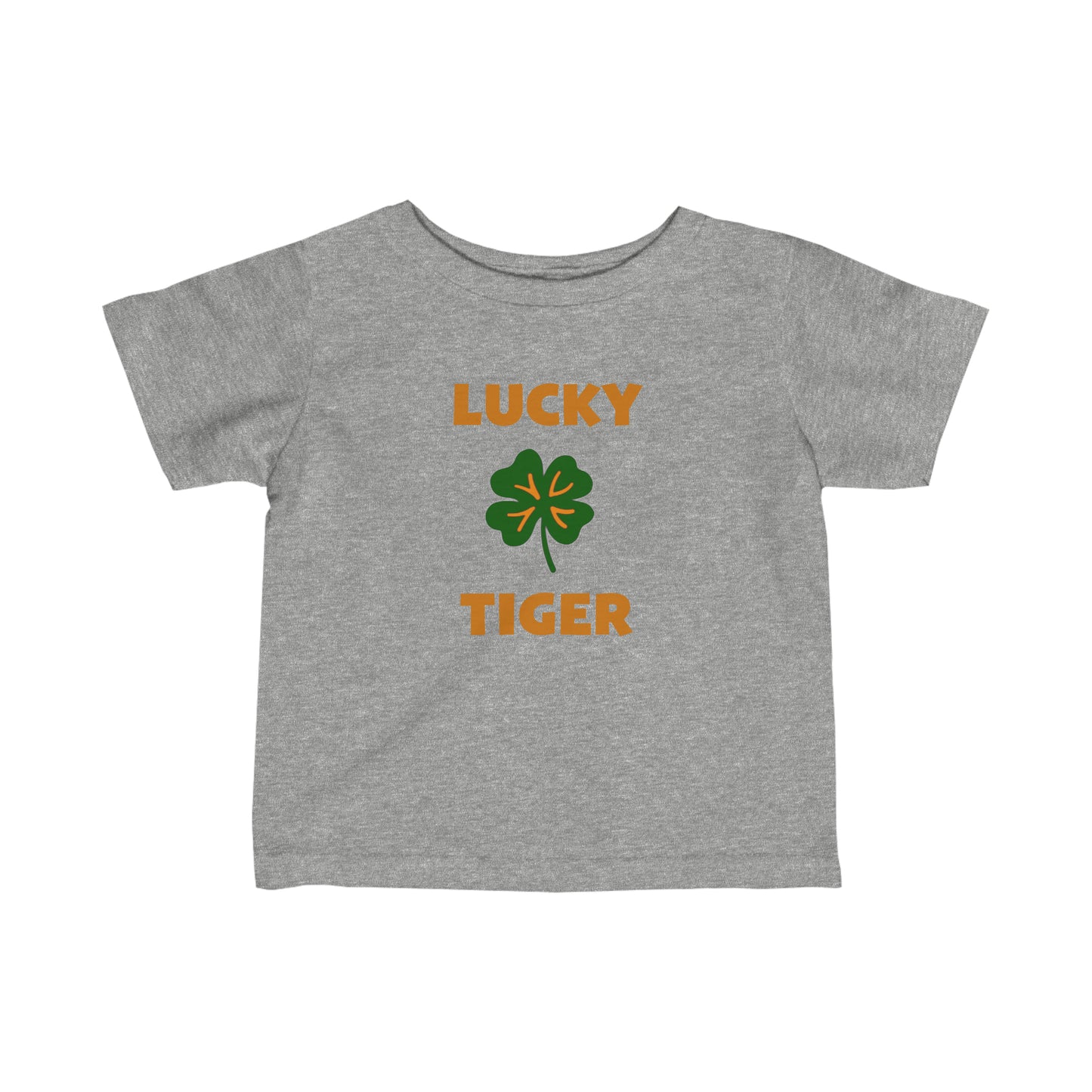 Lucky Tiger Croton Infant Tee Green St. Patty's Day Shamrock