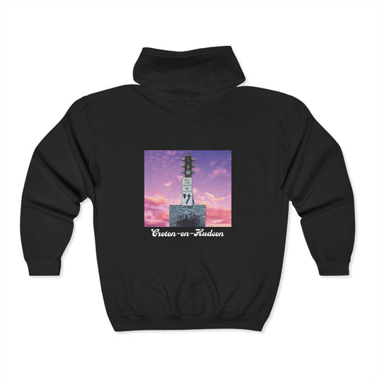 Dummy Light Sunset  zip-up hoodie