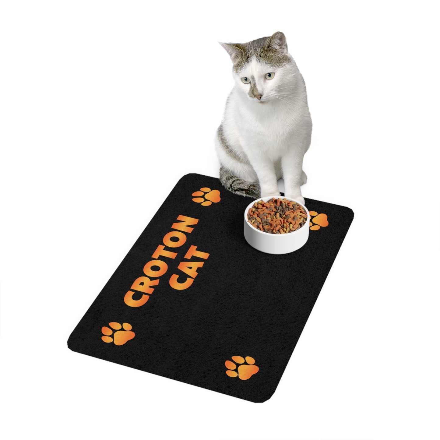 Croton Cat Pet Food Mat (12x18)