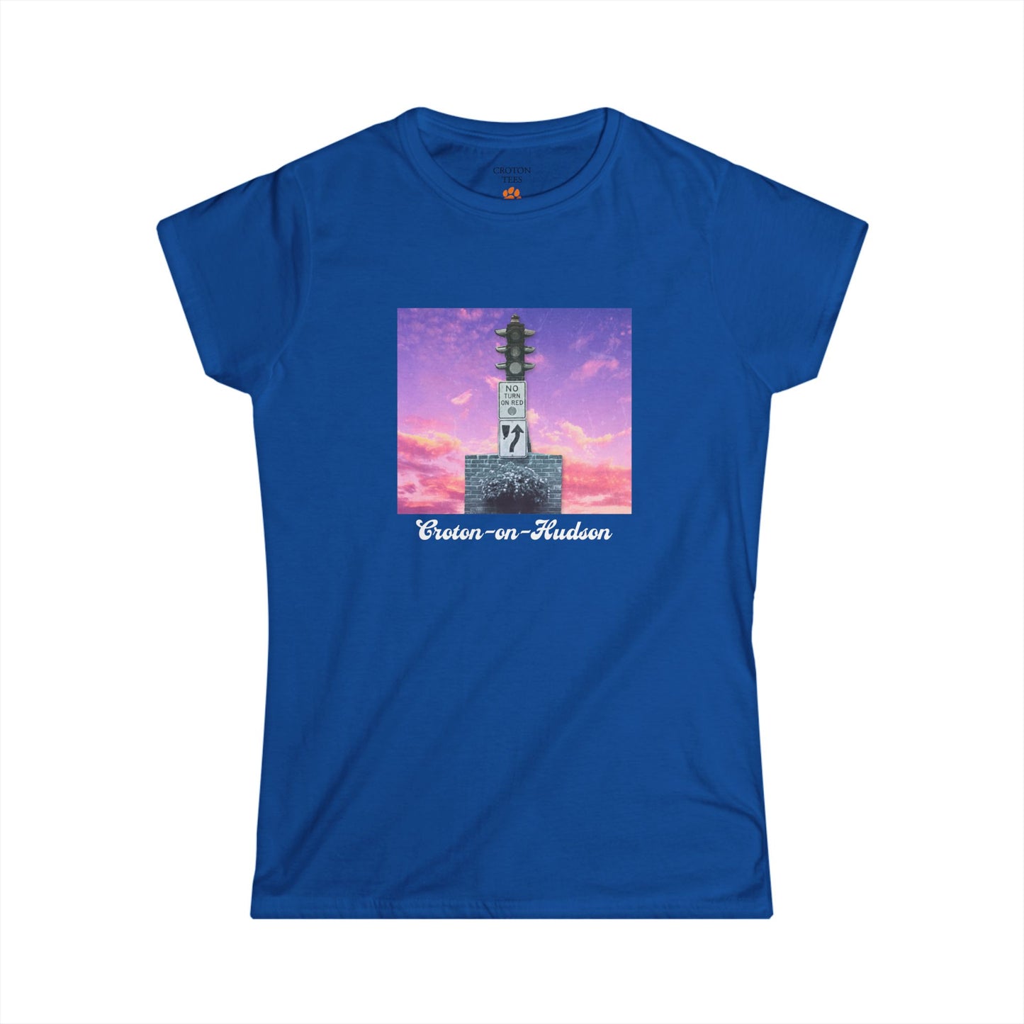 Women's Semi-Fitted Dummy Light Sunset tee