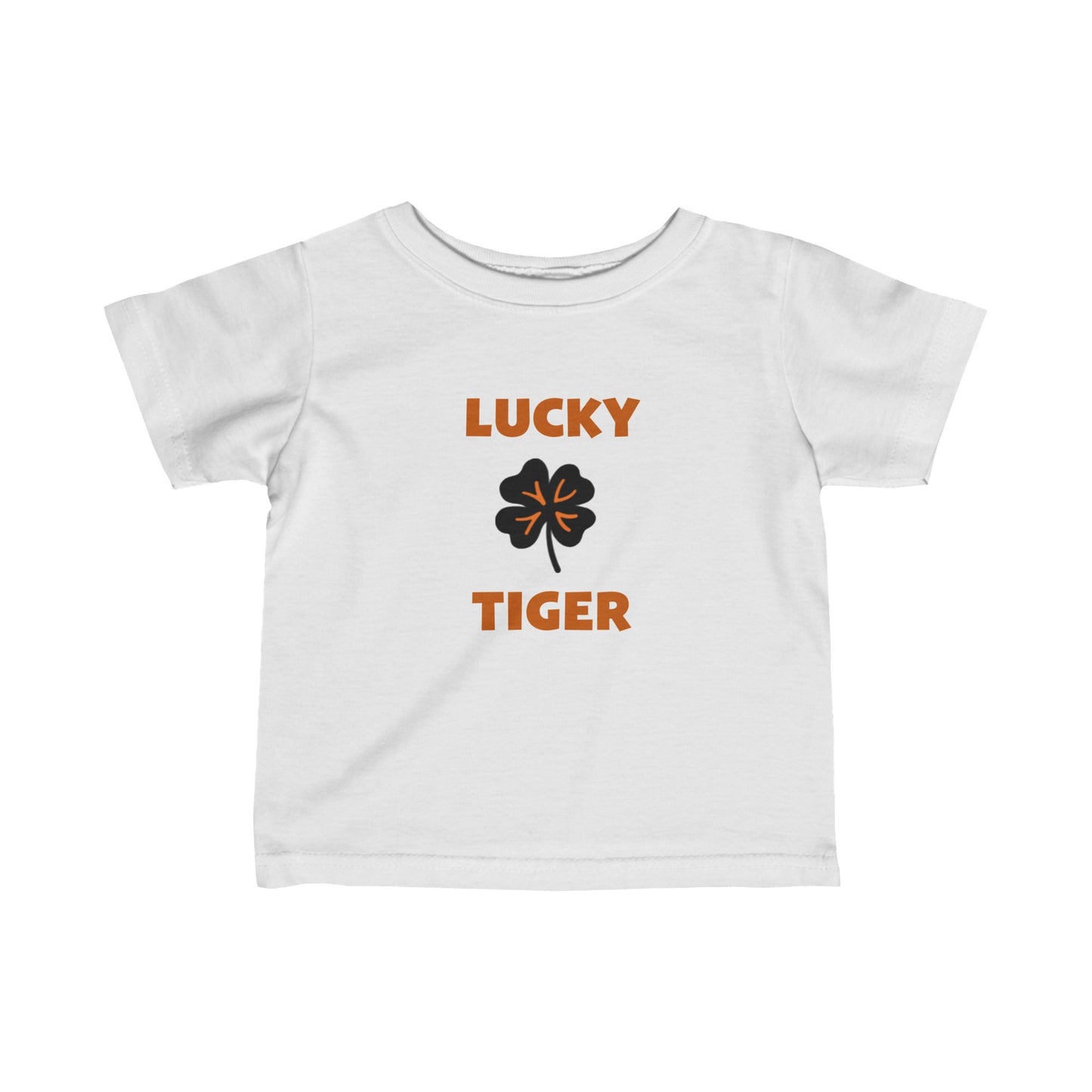 Lucky Tiger Croton Infant Tee in orange and black
