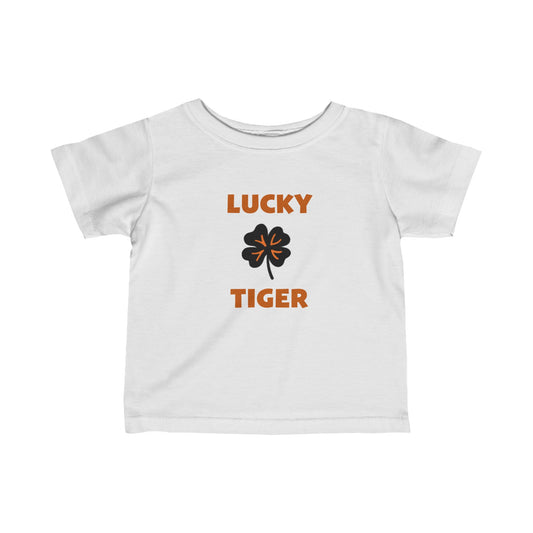Lucky Tiger Croton Infant Tee in orange and black