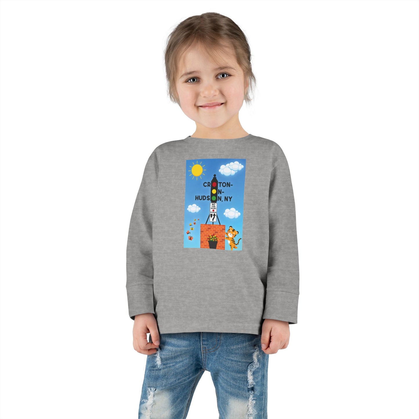 Dummy Light Tiger Croton Toddler Long Sleeve Tee