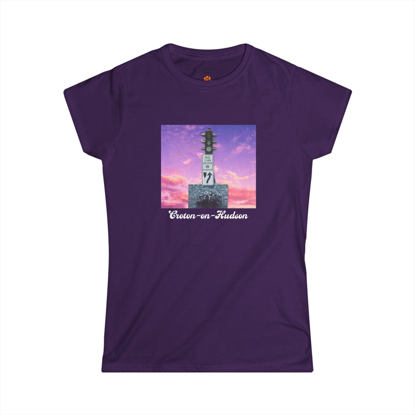 Women's Semi-Fitted Dummy Light Sunset tee