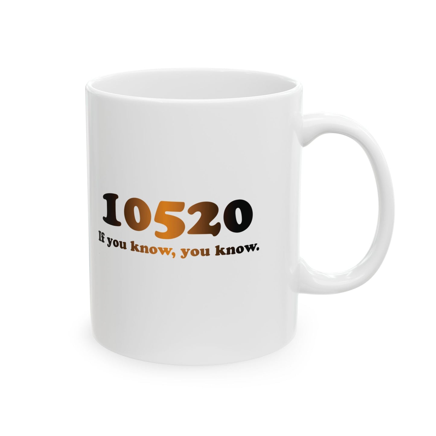 10520 if you know you know orange and black 11 oz mug