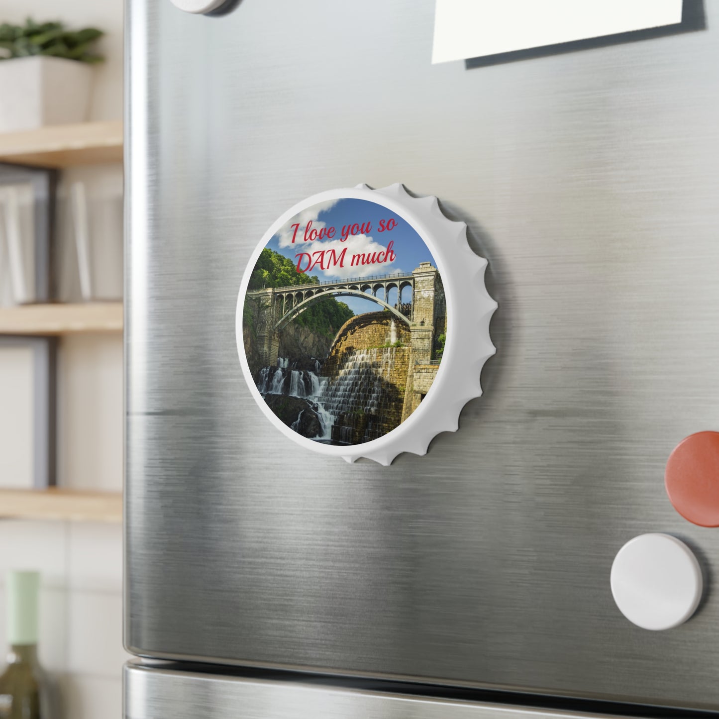 I love you so DAM much Magnetic Bottle Opener