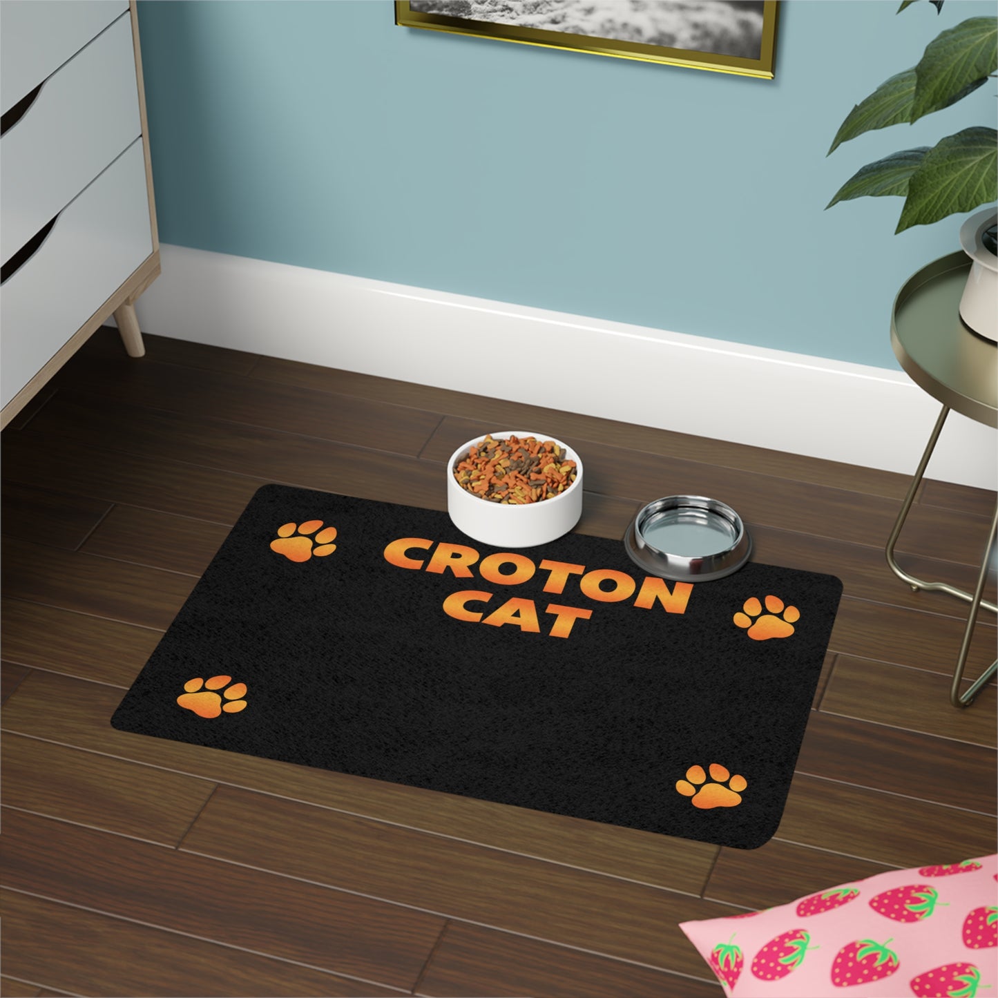 Croton Cat Pet Food Mat (12x18)