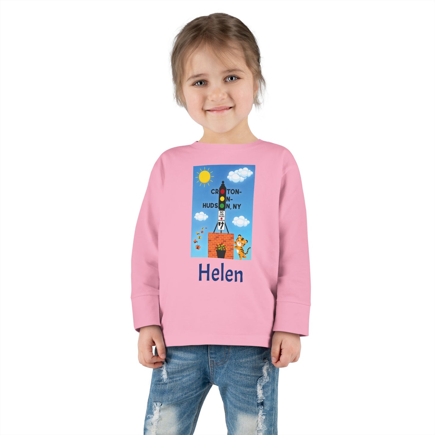 Dummy Light Tiger Croton Toddler Long Sleeve Tee