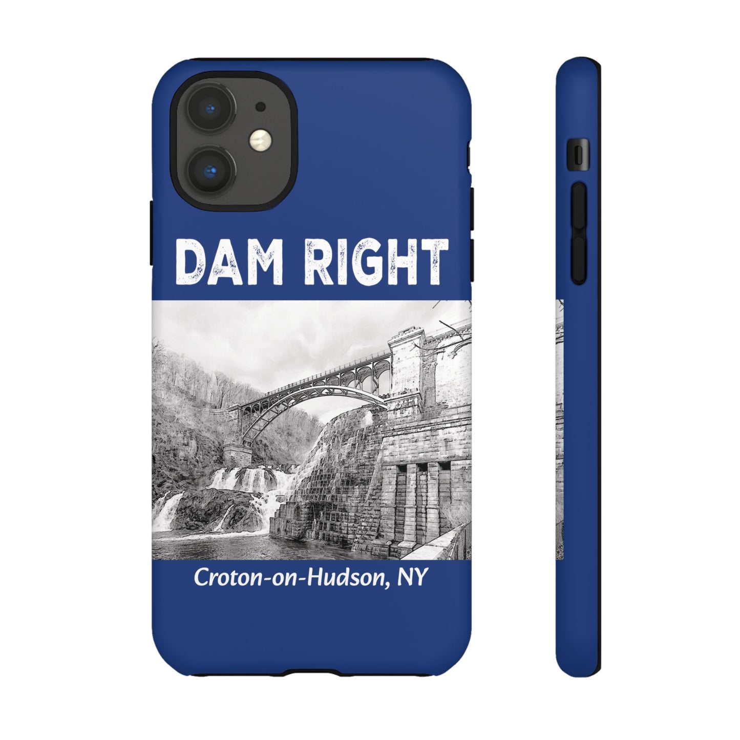 DAM RIGHT iPhone Tough Cases in Croton River blue