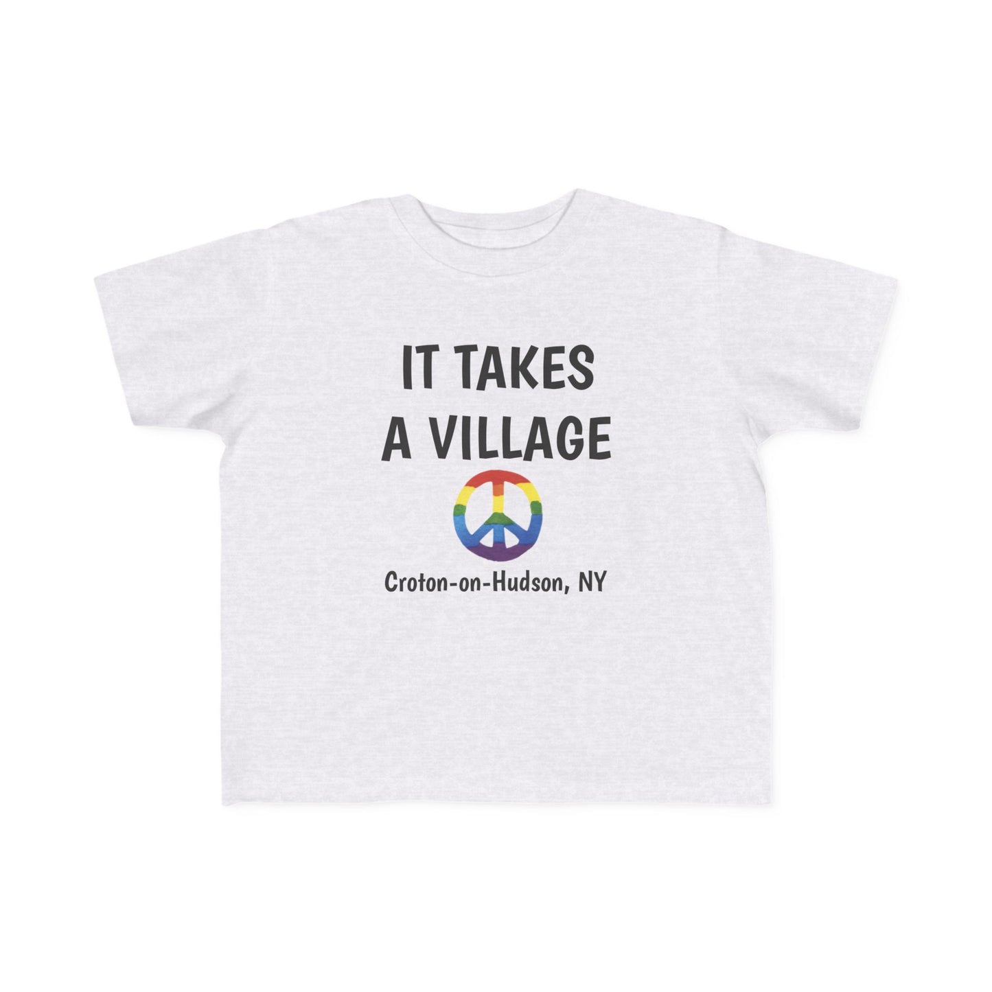 It Takes a Village Croton Peace toddler tee