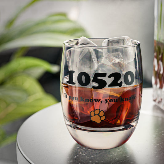 10520 If you know whiskey glass with tiger paw