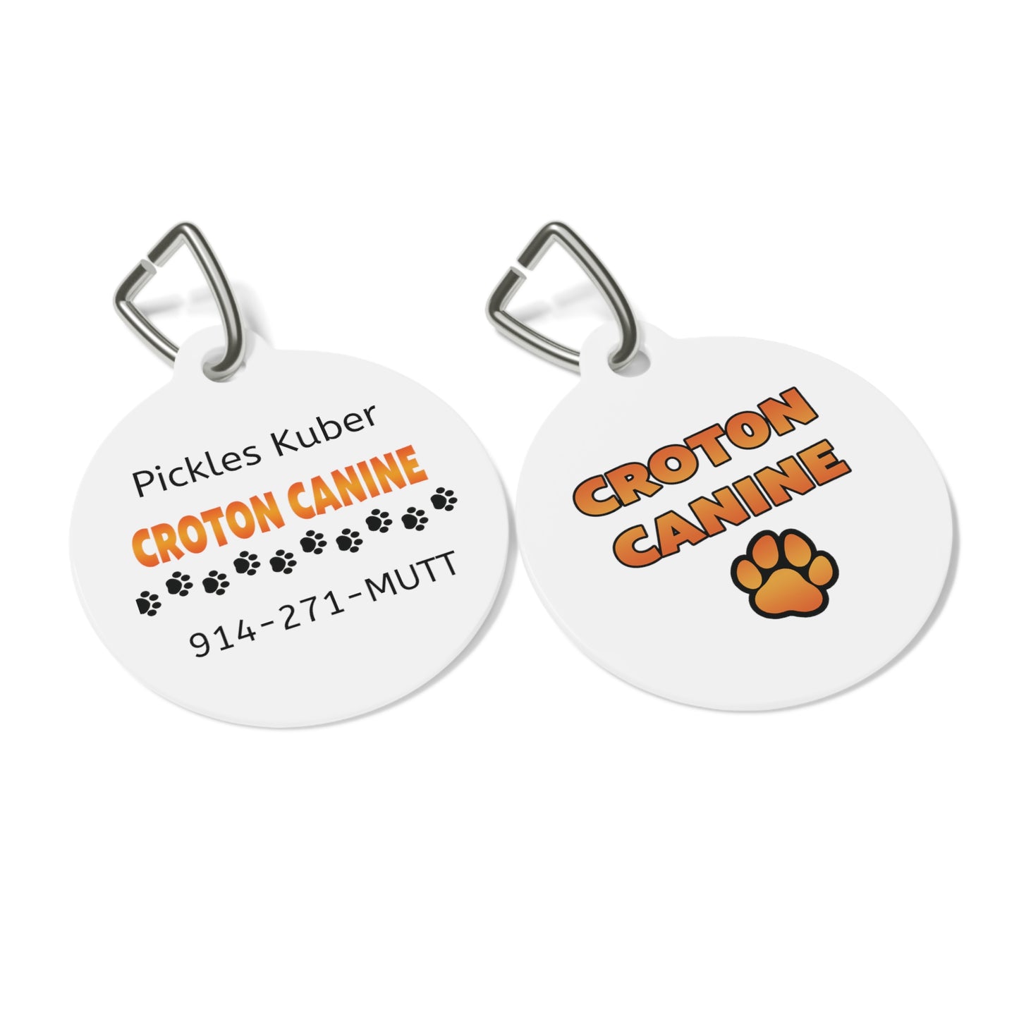 PERSONALIZED Dog ID / Croton Canine Tag