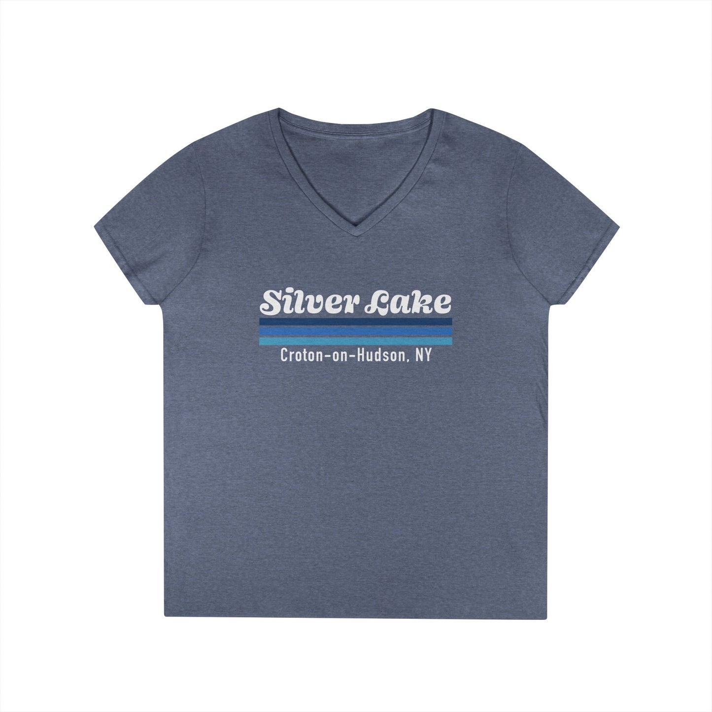 Silver Lake Ladies' V-Neck T-Shirt,