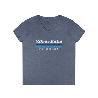 Silver Lake Ladies' V-Neck T-Shirt,