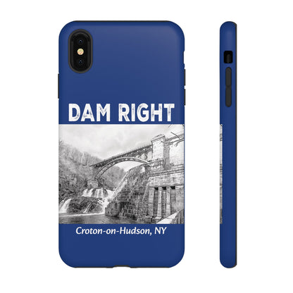 DAM RIGHT iPhone Tough Cases in Croton River blue