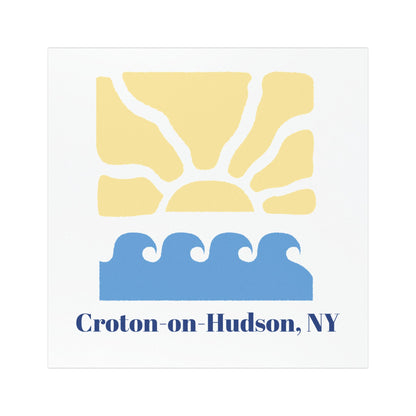 Croton-on-Hudson River Sunset Car Magnet