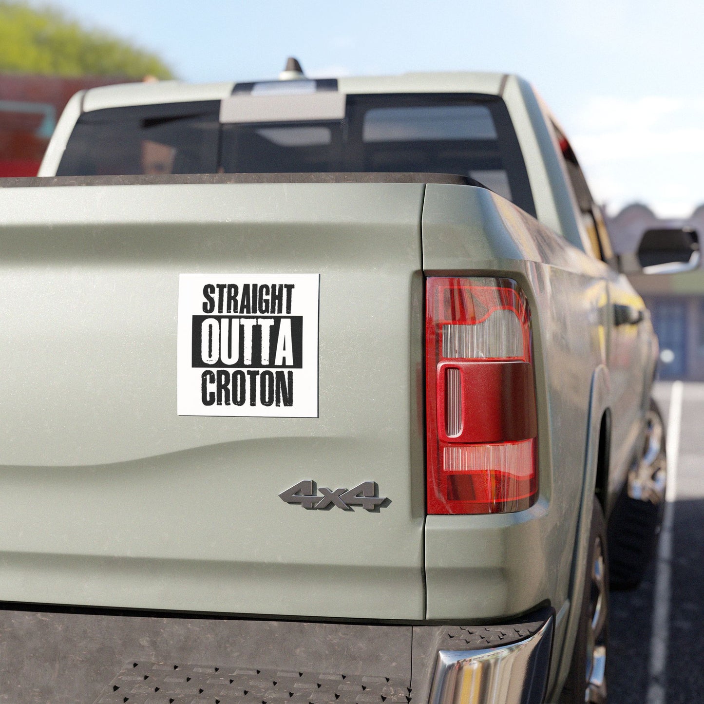 STRAIGHT OUTTA CROTON  Car Magnet