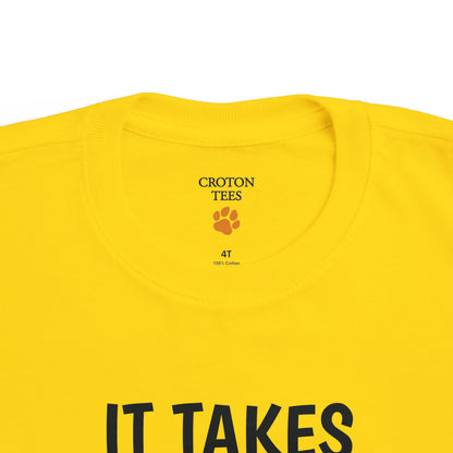 It Takes a Village Croton Peace toddler tee