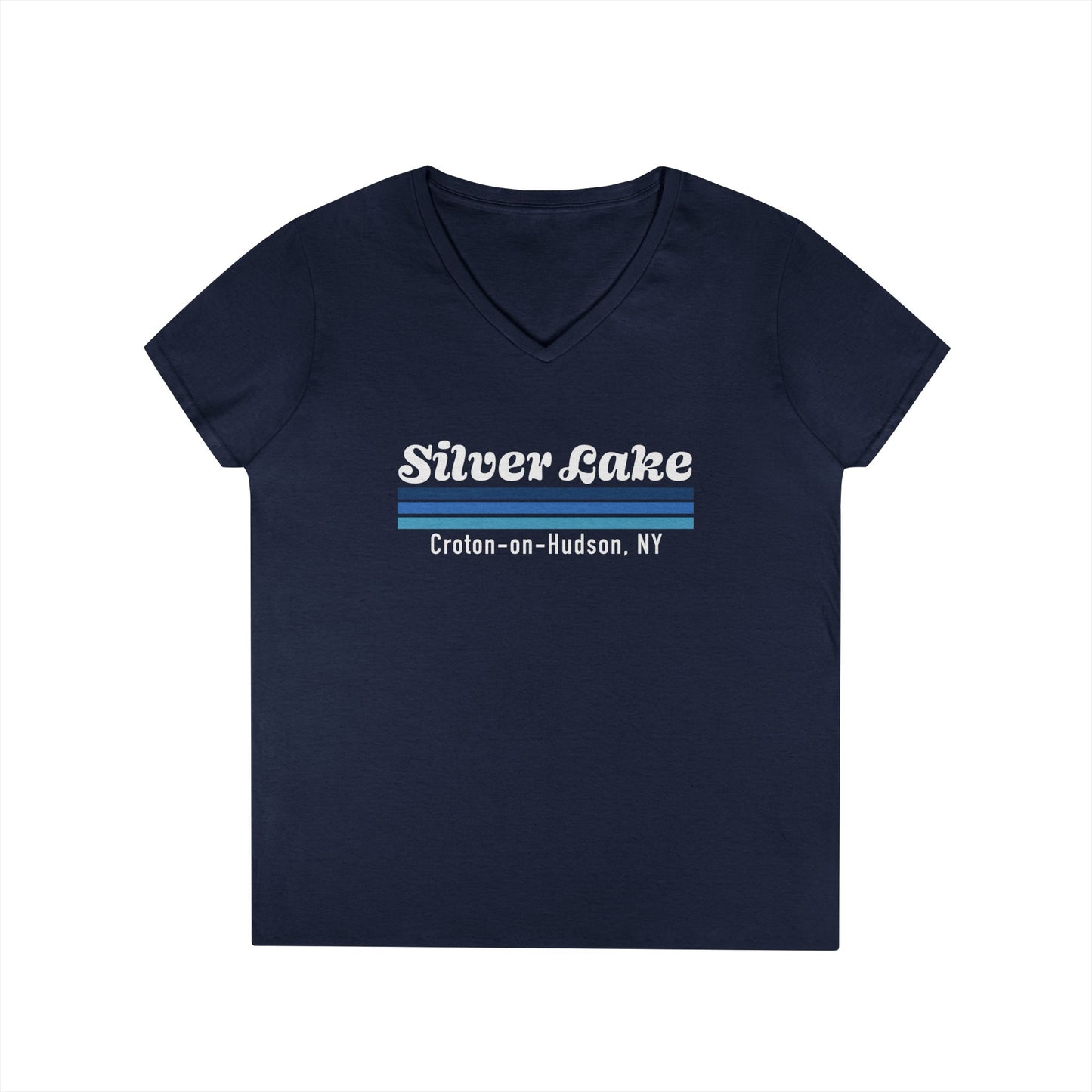 Silver Lake Ladies' V-Neck T-Shirt,