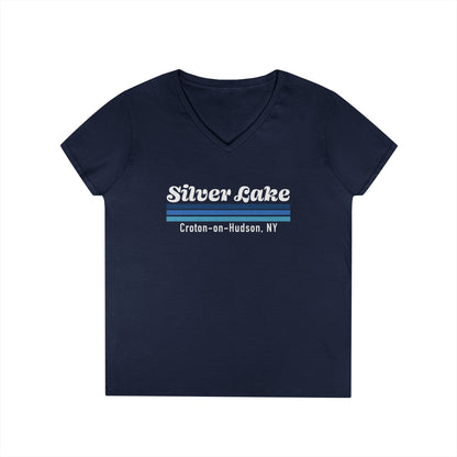 Silver Lake Ladies' V-Neck T-Shirt,