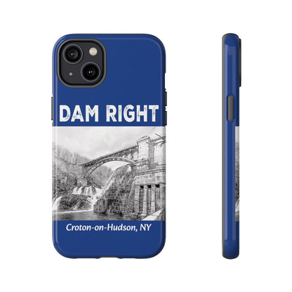 DAM RIGHT iPhone Tough Cases in Croton River blue