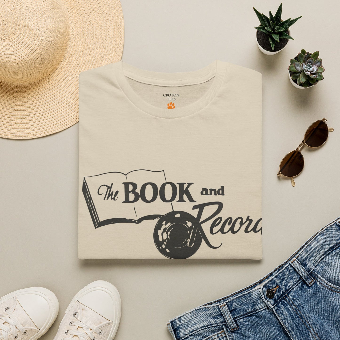 The Book and Record Unisex tee
