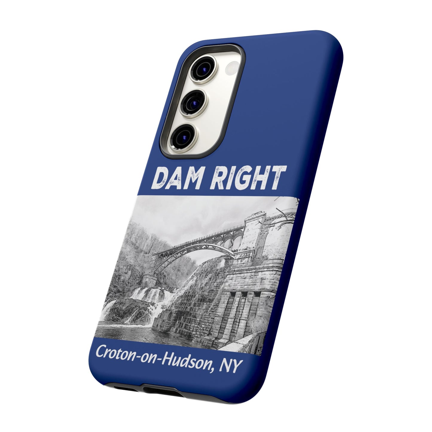 DAM RIGHT iPhone Tough Cases in Croton River blue