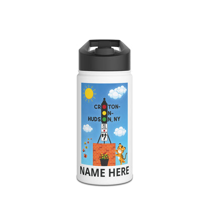 Croton Dummy Light / Tiger personalized Stainless Steel Water Bottle - 2 sizes