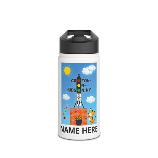 Croton Dummy Light / Tiger personalized Stainless Steel Water Bottle - 2 sizes