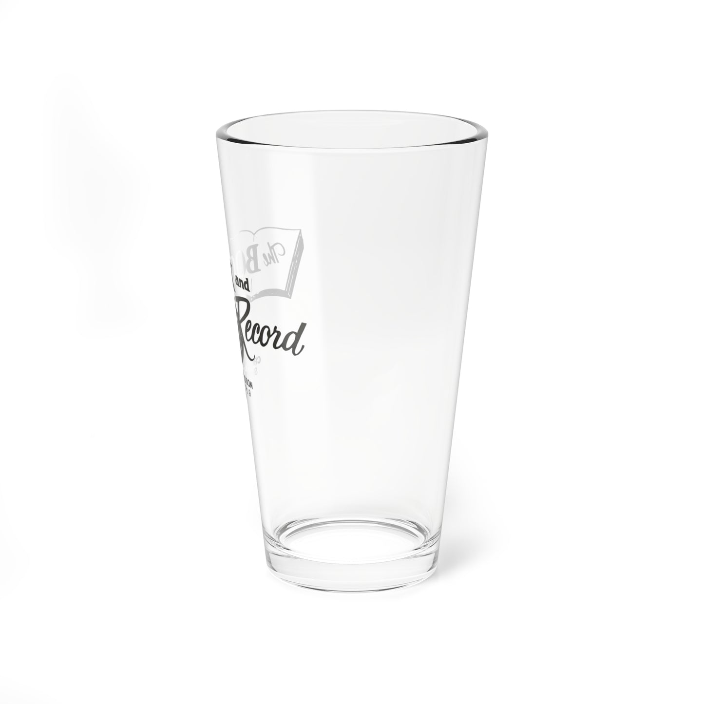 The Book and Record 16oz Pint / Mixing glass