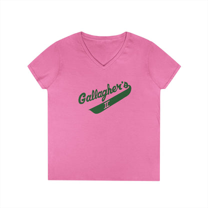 Gallagher's II Ladies V-Neck T-Shirt,