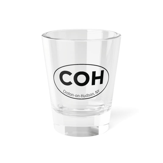 COH car sticker shot glass 1.5 oz