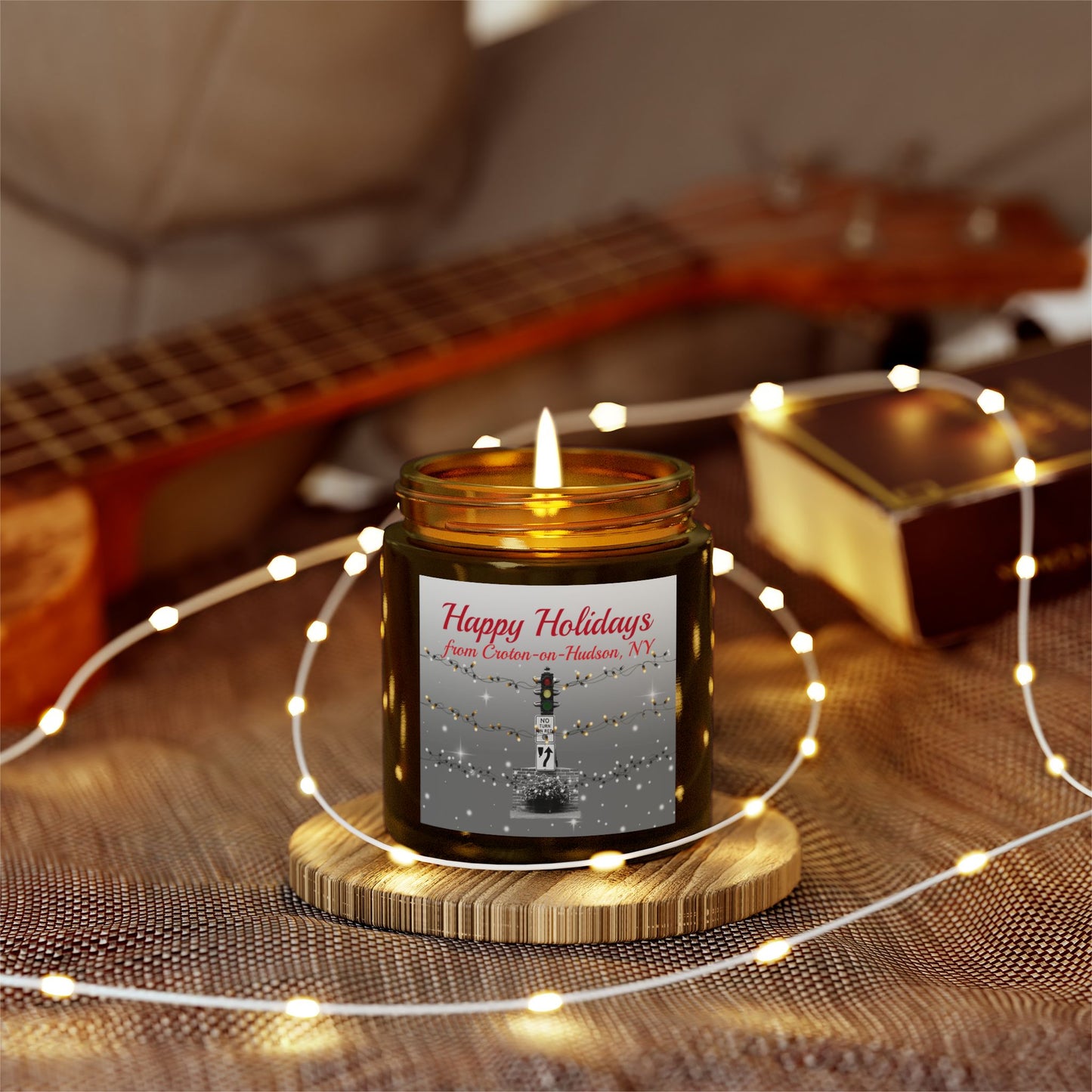 Happy Holidays / Croton Dummy Light candle