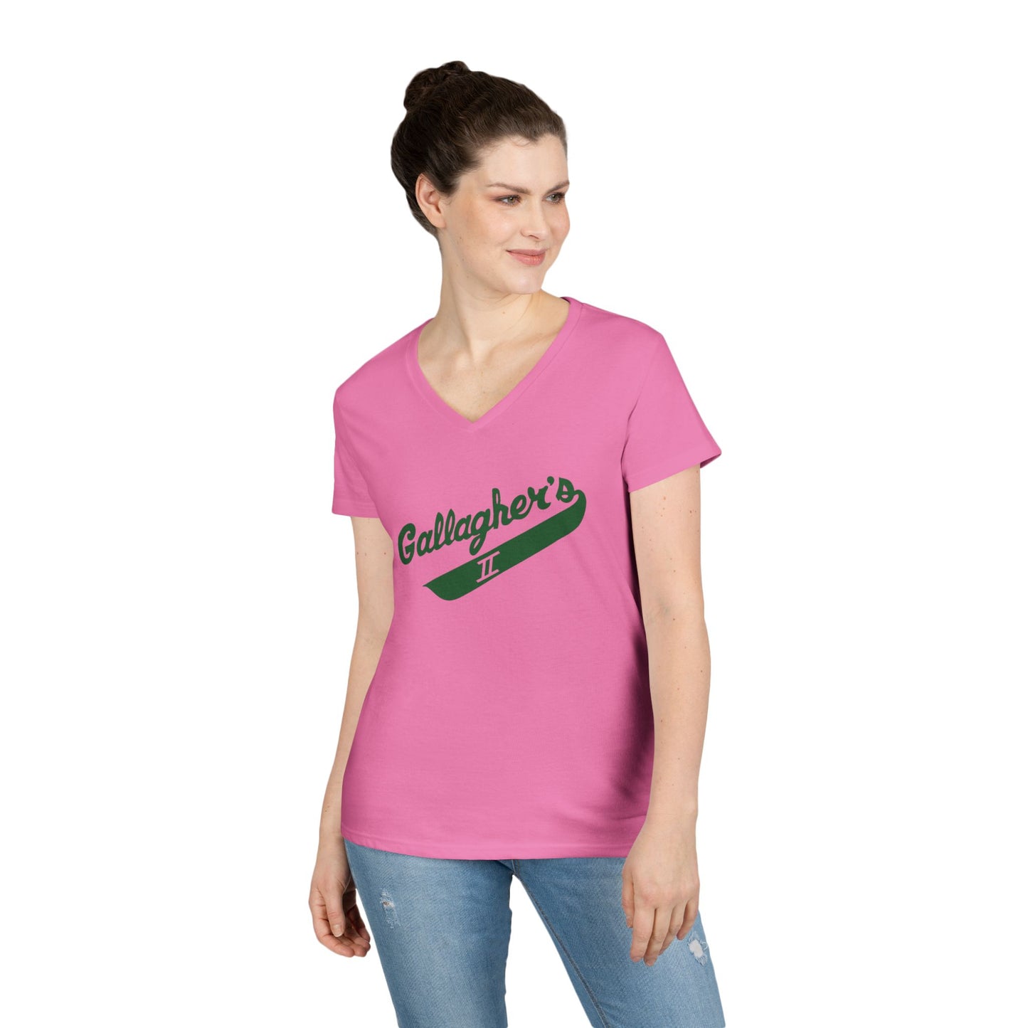 Gallagher's II Ladies V-Neck T-Shirt,