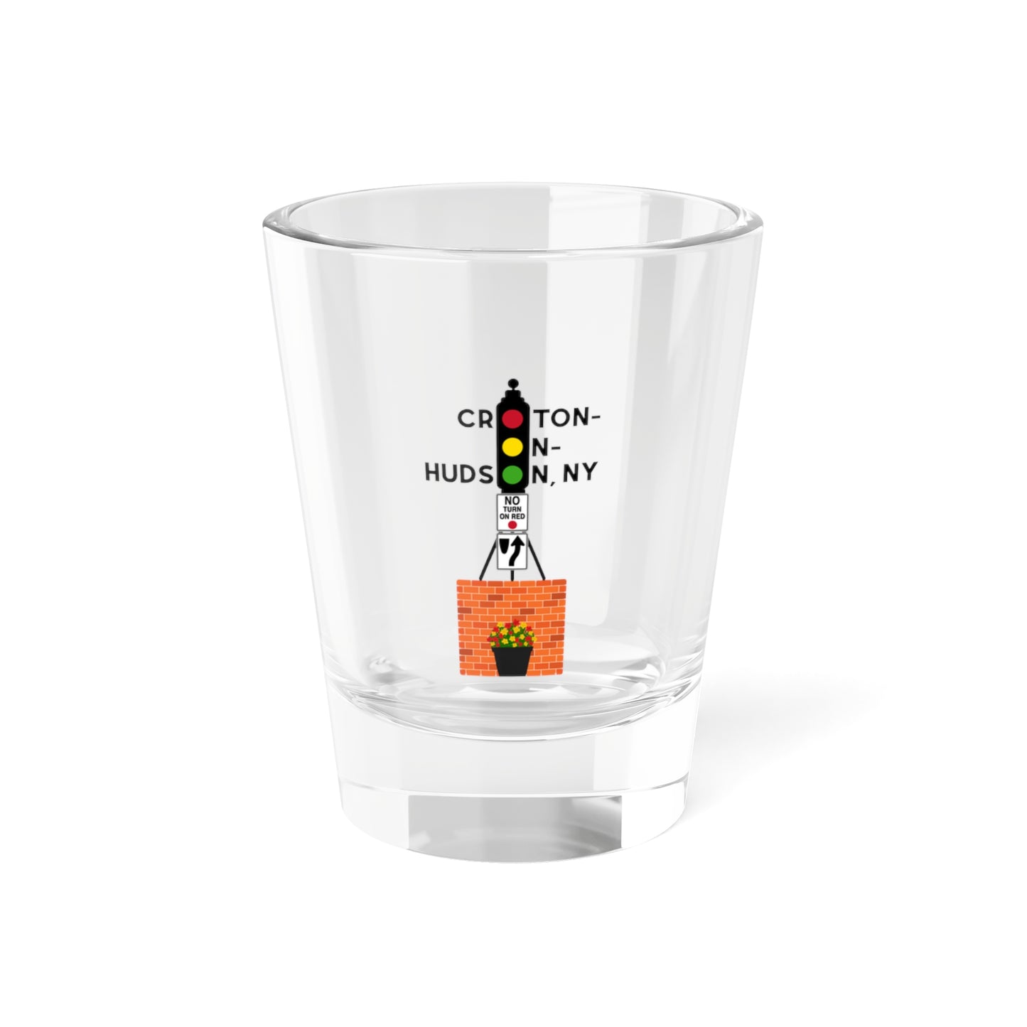 Dummy Light Croton shot glass (1.5oz)