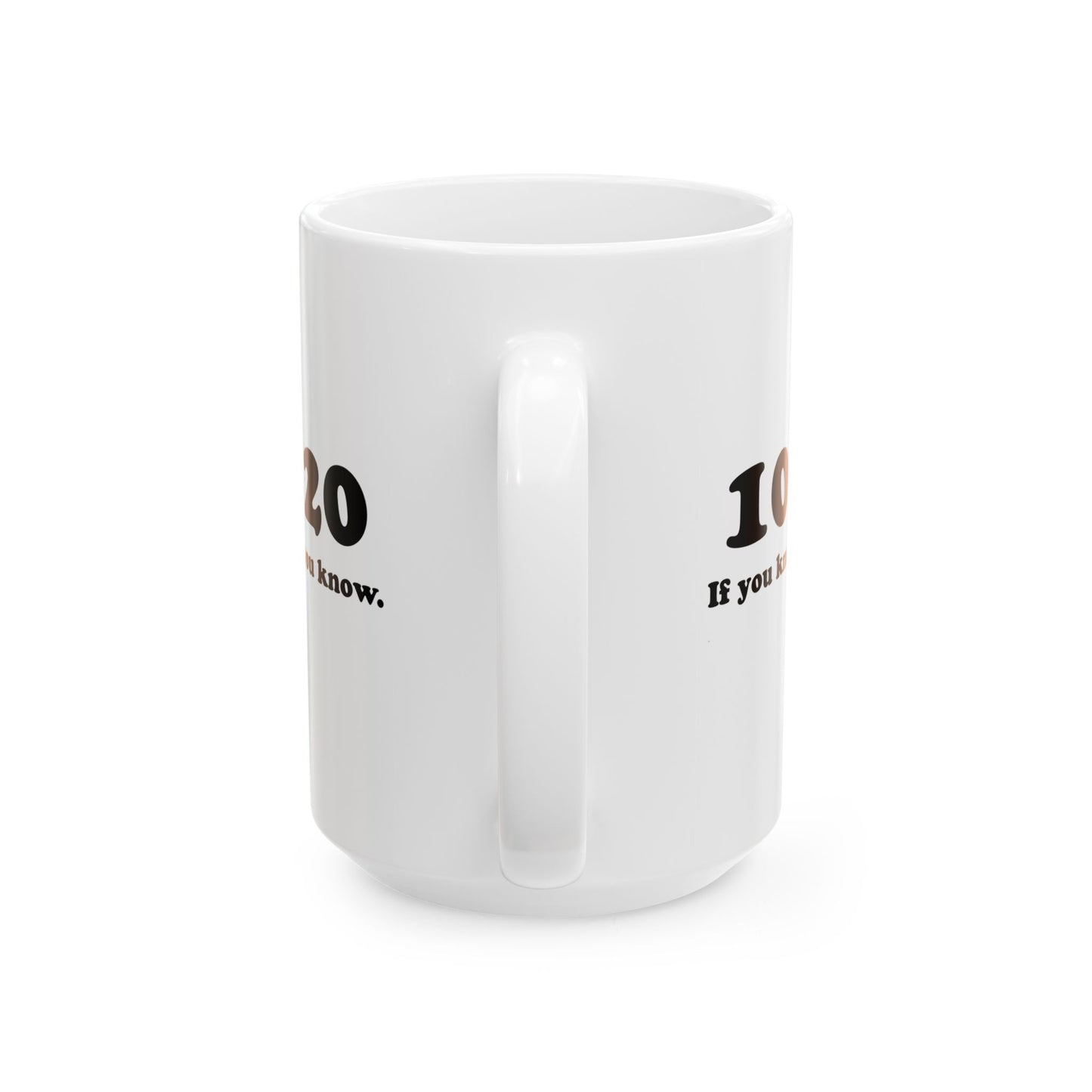 10520 orange and black logo mug