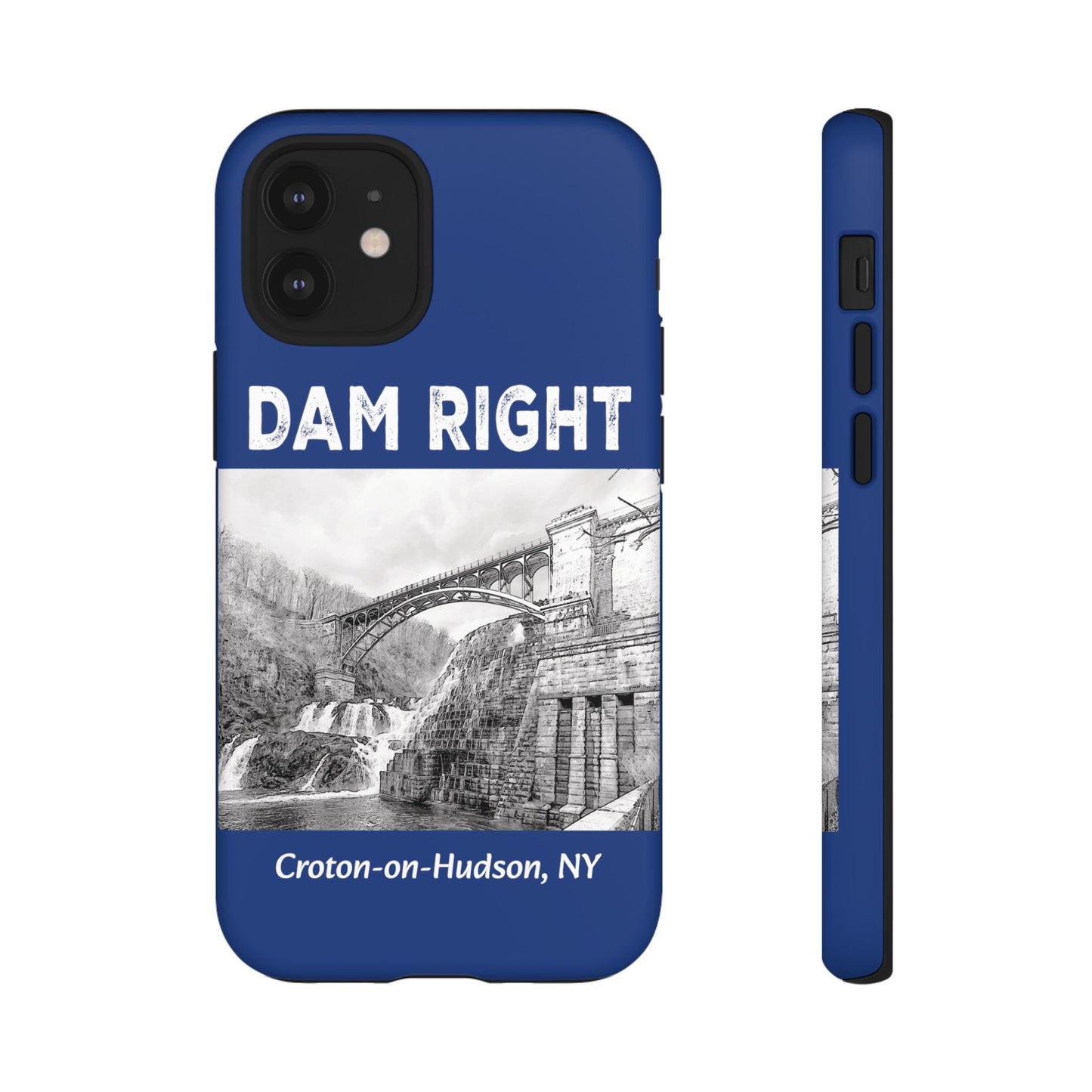 DAM RIGHT iPhone Tough Cases in Croton River blue