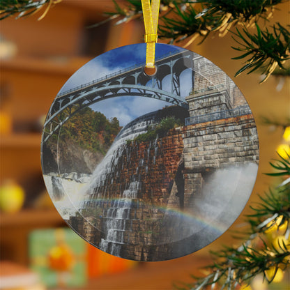 Croton DAM Spillover Glass Ornament