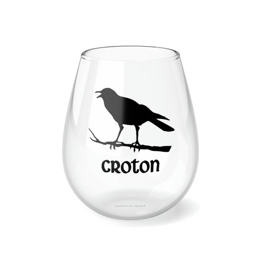 The Phyllis Reilly Crow Glass (black) - 100% of profit from this item will be donated to The American Cancer Society!